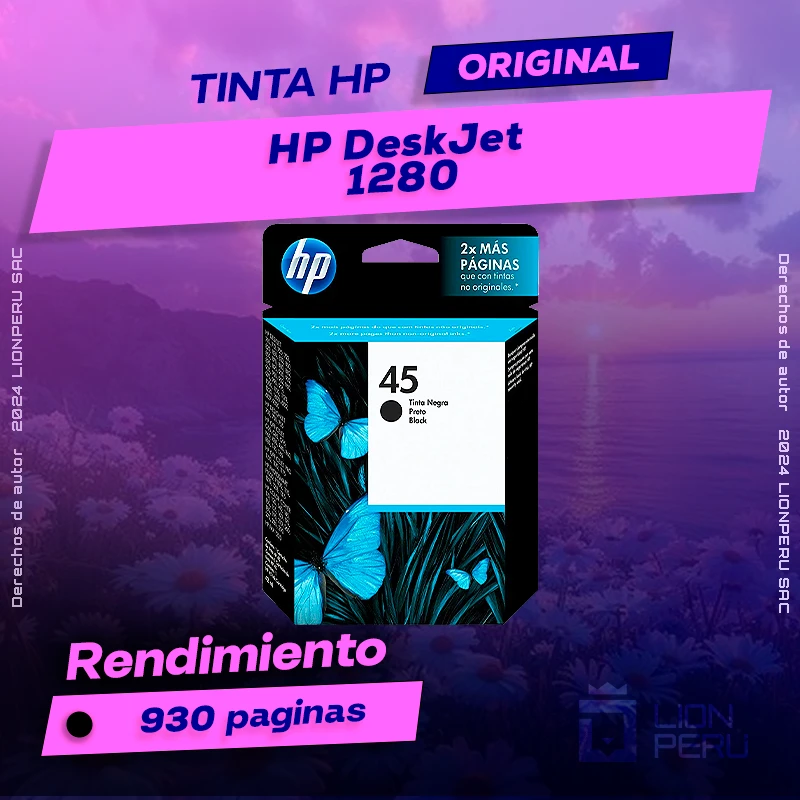 Tinta HP 1280 DeskJet Ink Advantage Cartucho Original