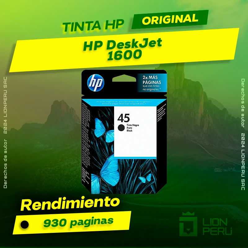 Tinta HP 1600 DeskJet Ink Advantage Cartucho Original
