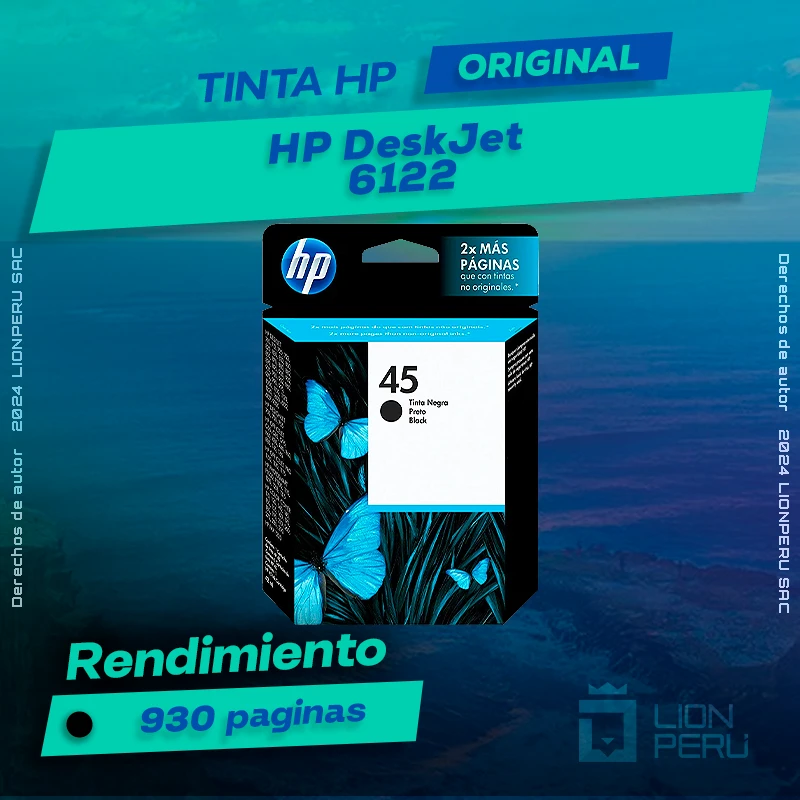 Tinta HP 6122 DeskJet Ink Advantage Cartucho Original