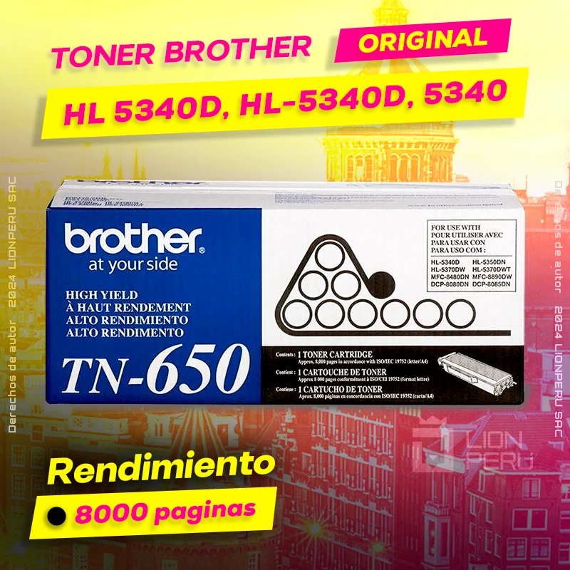 Toner Brother HL 5340D, HL-5340D, 5340 Cartucho Original negro, ofrece un rendimiento de Calidad a un super Precio, consigue el tuyo… ¡¡YA!!