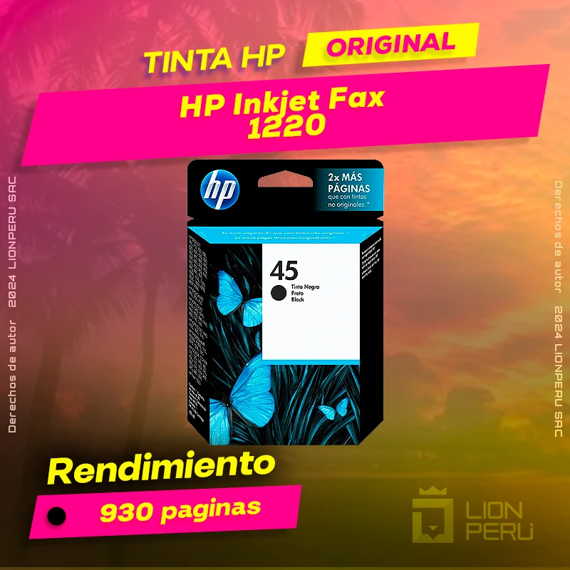 Tinta HP 1220 Inkjet Fax All-In-One Cartucho Original