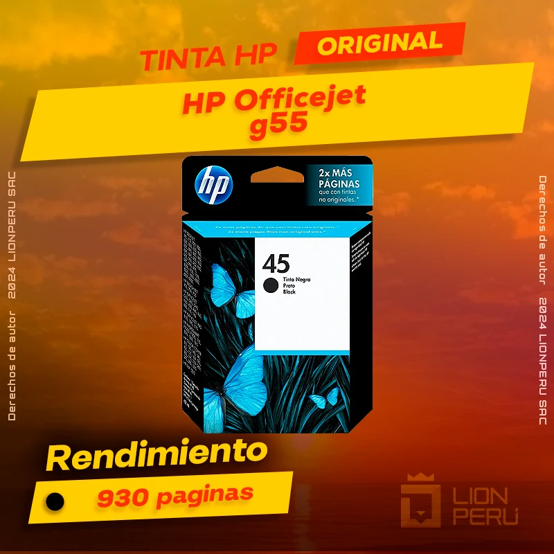 Tinta HP g55 Officejet All-In-One Cartucho Original