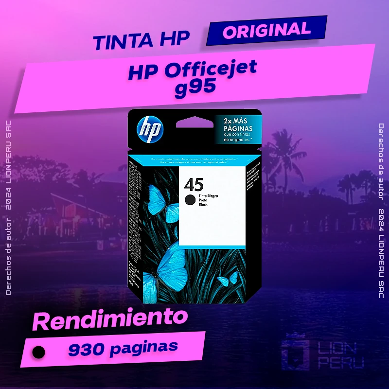 Tinta HP g95 Officejet All-In-One Cartucho Original