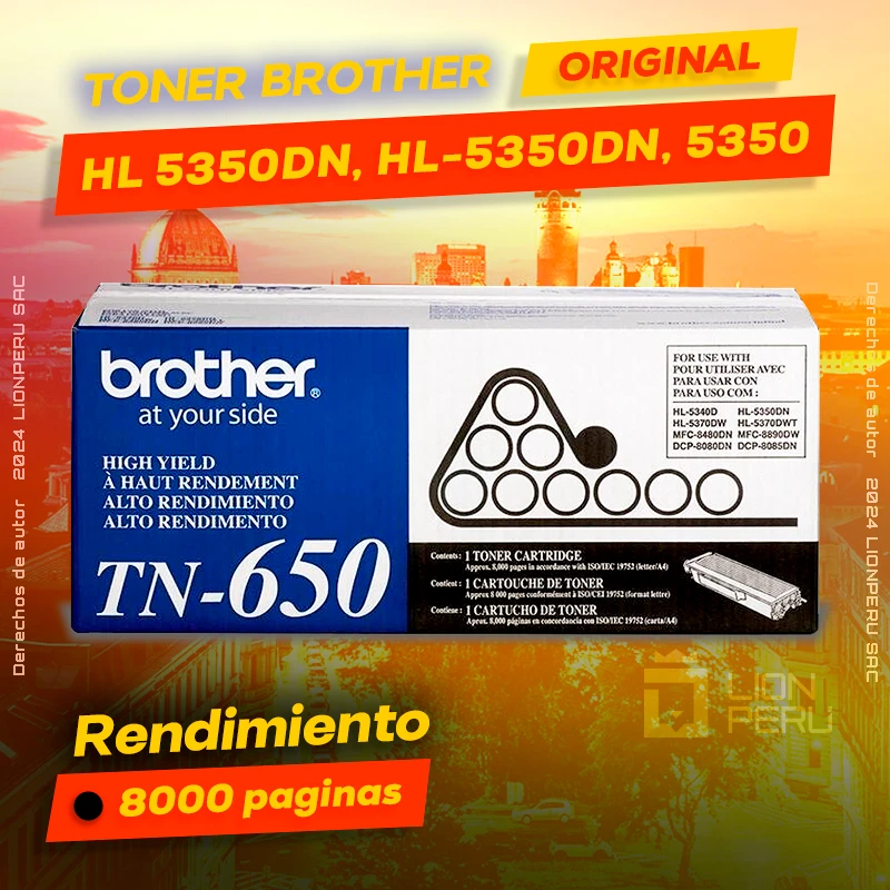 Toner Brother HL 5350DN, HL-5350DN, 5350 Cartridge Original negro, ofrece un rendimiento de Calidad a un super Precio, consigue el tuyo… ¡¡YA!!