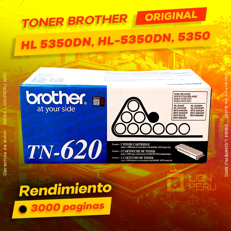 Toner Brother HL 5350DN, HL-5350DN, 5350 Cartridge Original negro, ofrece un rendimiento de Calidad a un super Precio, consigue el tuyo… ¡¡YA!!
