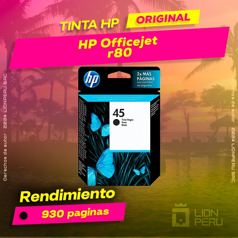 Tinta HP r80 Officejet All-In-One Cartucho Original