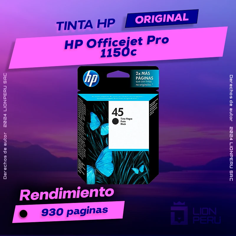 Tinta HP 1150c Officejet Pro All-In-One Cartucho Original