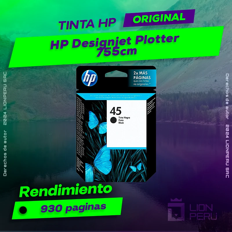 Tinta HP 755cm Designjet Plotter Cartucho Original