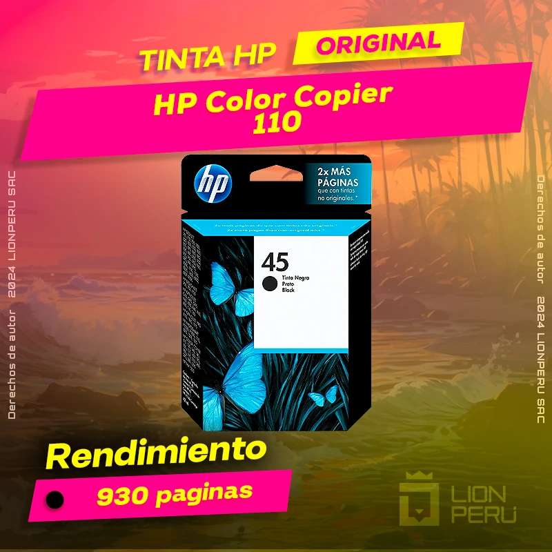 Tinta HP 110 Color Copier Ink Cartucho Original