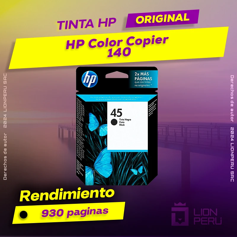 Tinta HP 140 Color Copier Ink Cartucho Original