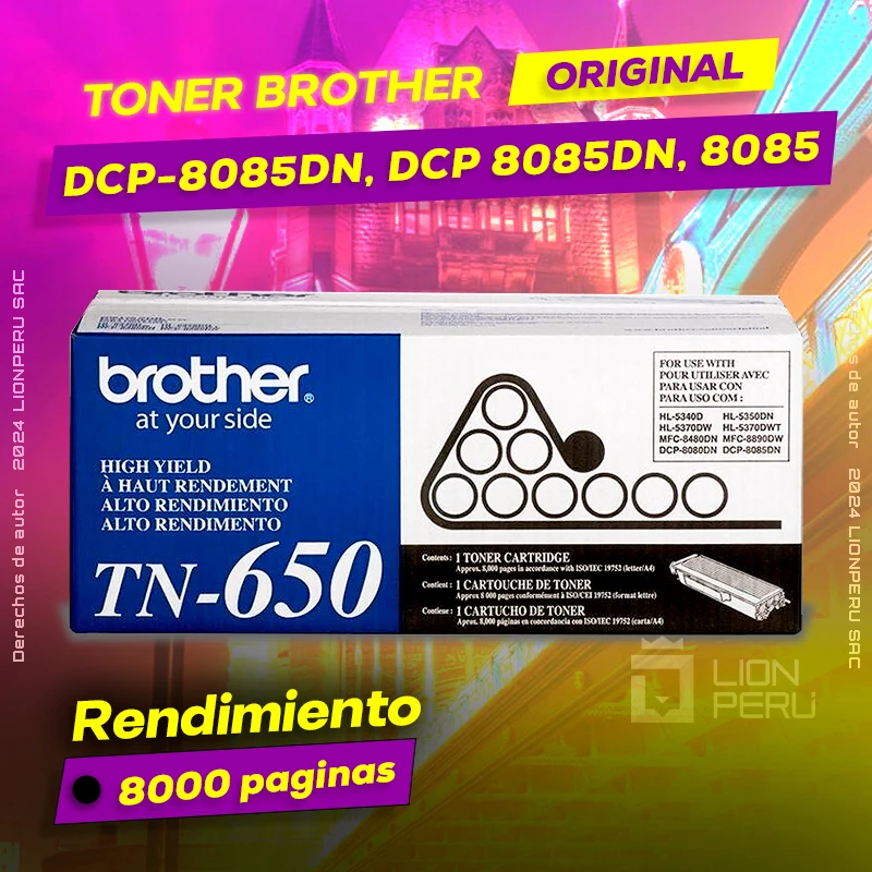 Toner Brother DCP-8085DN, DCP 8085DN, 8085 Cartridge Original negro, ofrece un rendimiento de Calidad a un super Precio, consigue el tuyo… ¡¡YA!!