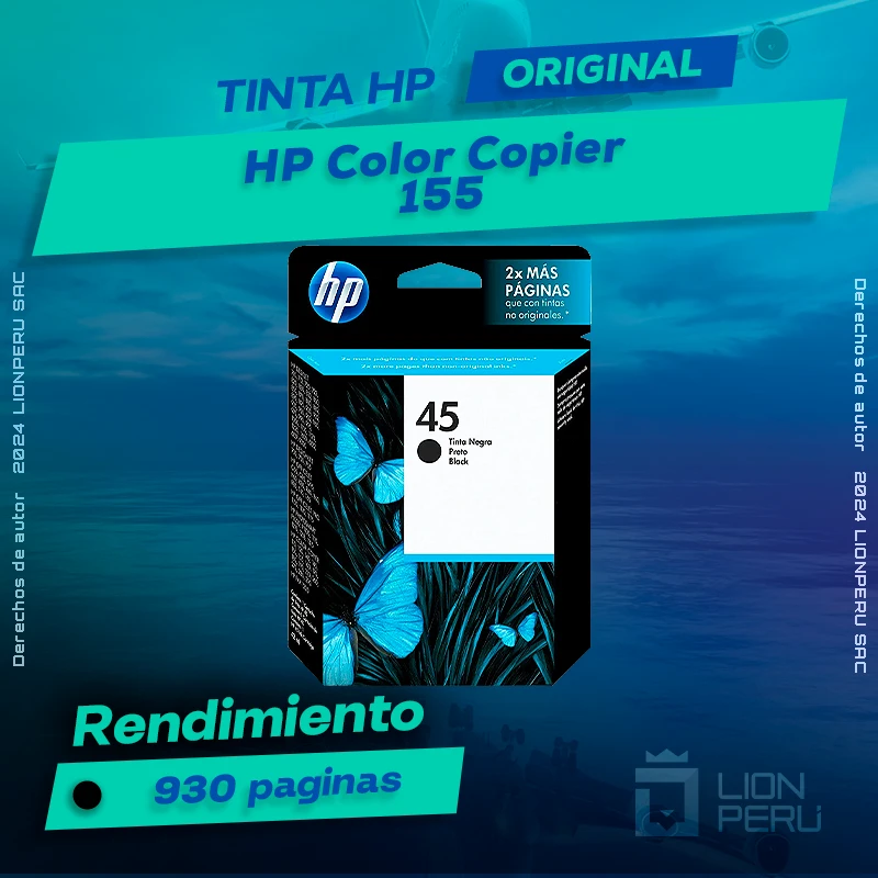 Tinta HP 155 Color Copier Ink Cartucho Original