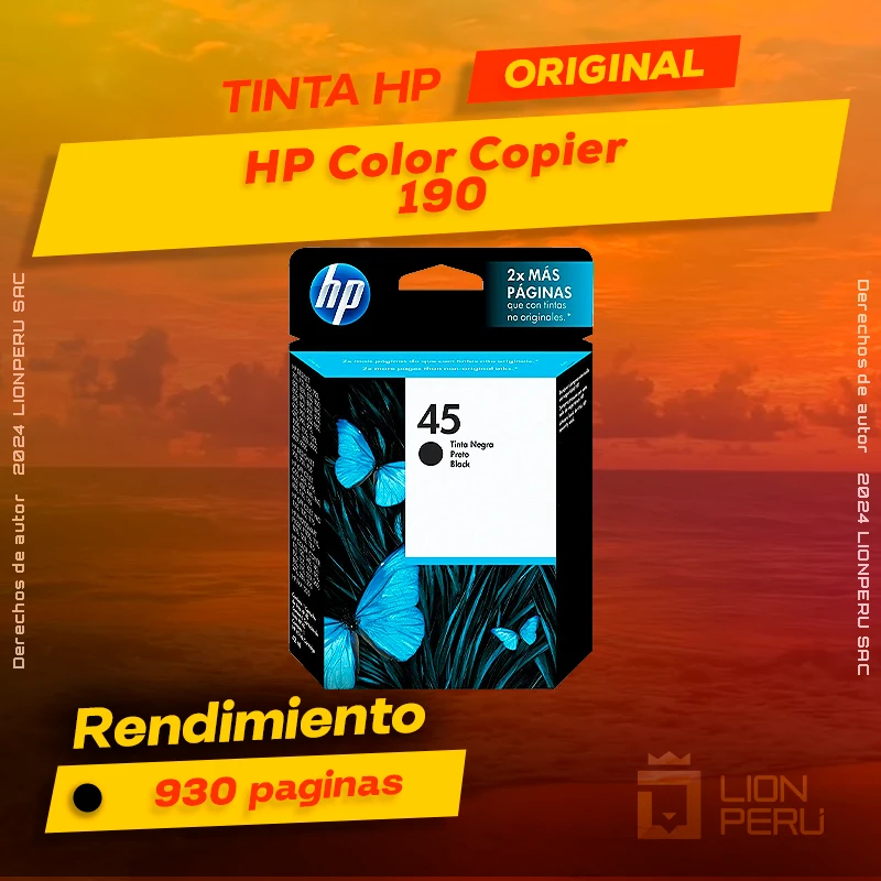 Tinta HP 190 Color Copier Ink Cartucho Original