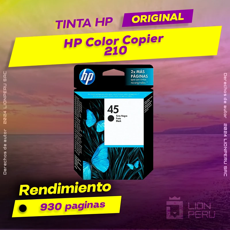 Tinta HP 210 Color Copier Ink Cartucho Original