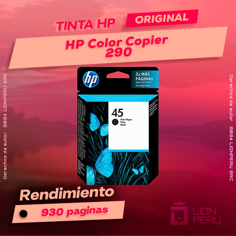 Tinta HP 290 Color Copier Ink Cartucho Original