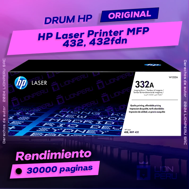 Drum HP 432, 432fdn Laser MFP Cartucho Original