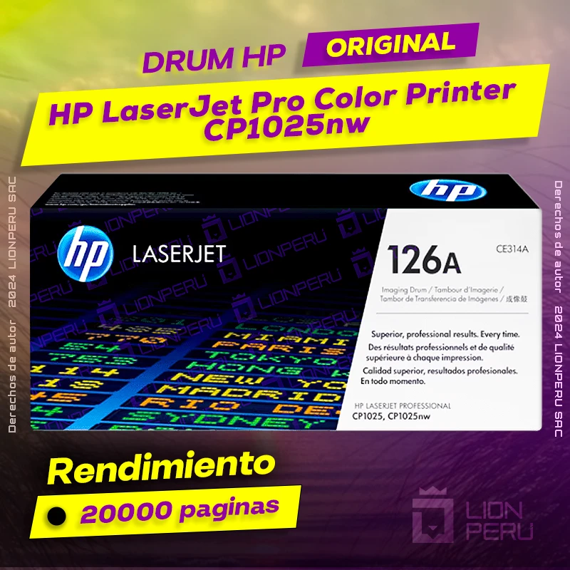 Drum HP CP1025nw LaserJet Pro Color Printer Original