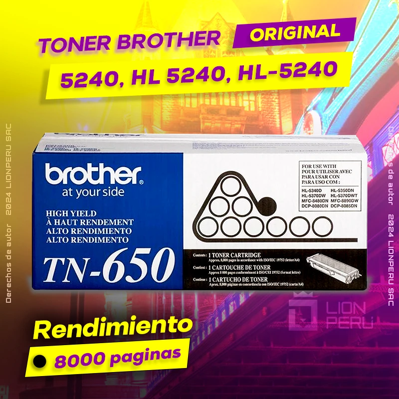 Toner Brother 5240, HL 5240, HL-5240 Cartridge Original negro, ofrece un rendimiento de Calidad a un super Precio, consigue el tuyo… ¡¡YA!!