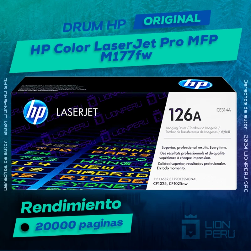 Drum HP M177fw Color LaserJet Pro MFP Cartucho Original