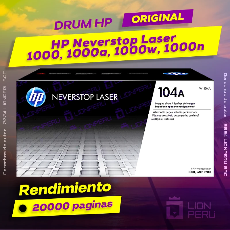 Drum HP 1000, 1000a, 1000w, 1000n Neverstop Laser