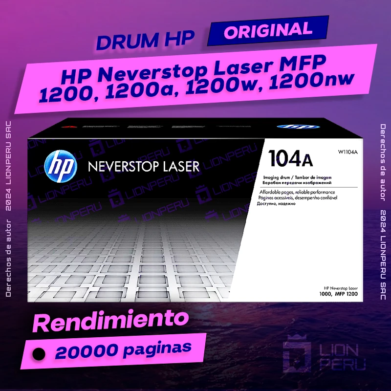 Drum HP 1200, 1200a, 1200w, 1200nw Neverstop Laser MFP