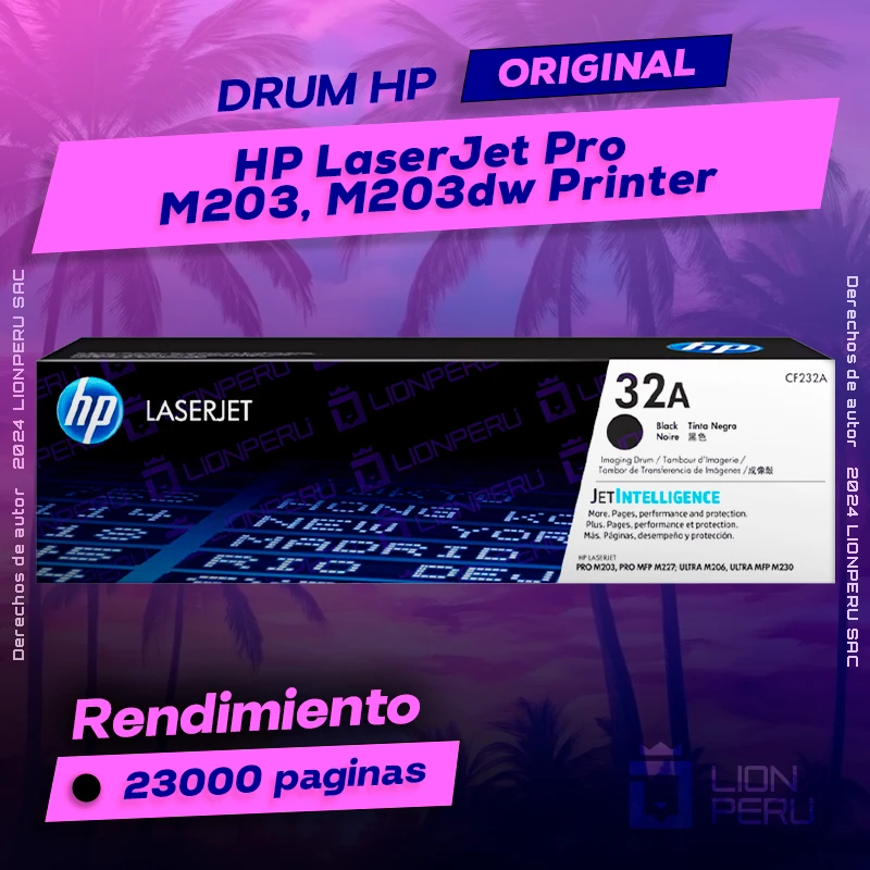 Drum HP M203, M203dw LaserJet Pro Printer Original