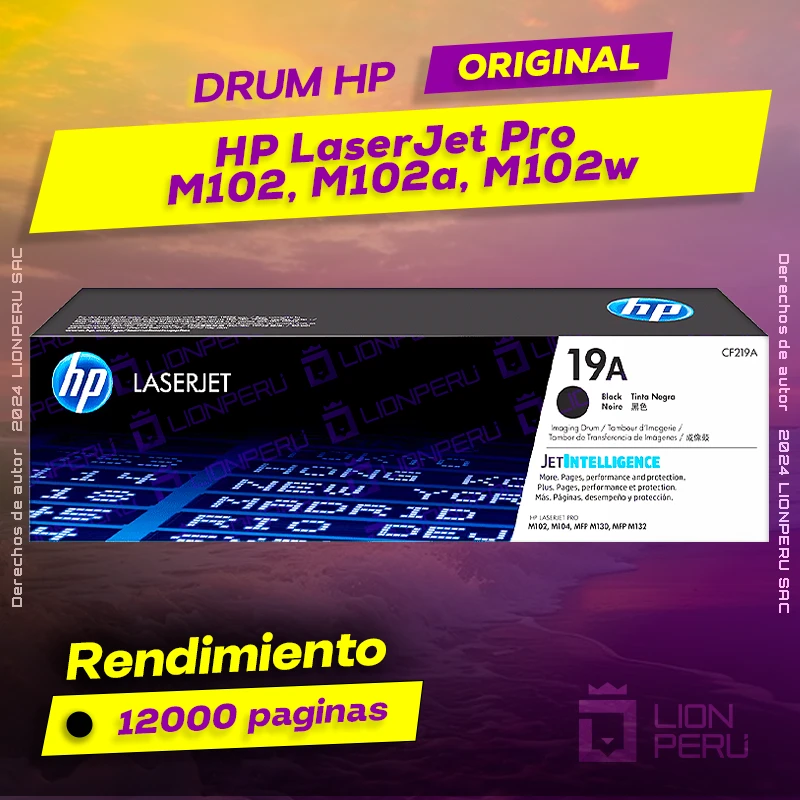 Drum HP M102, M102a, M102w LaserJet Pro Cartucho Original