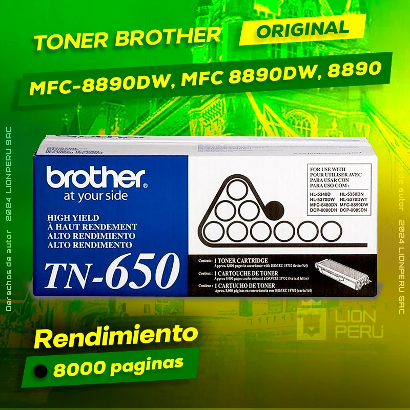Toner Brother MFC-8890DW, MFC 8890DW, 8890 Cartucho Original negro, ofrece un rendimiento de Calidad a un super Precio, consigue el tuyo… ¡¡YA!!
