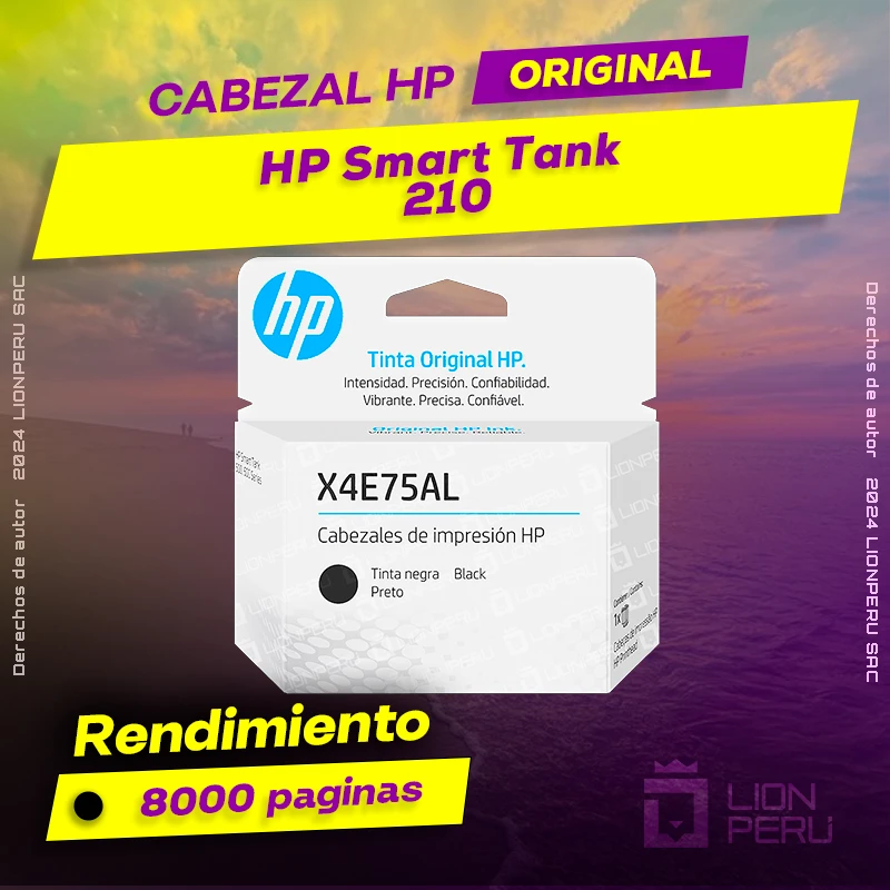 Cabezal HP 210 Smart Tank All-In-One Cartucho Original