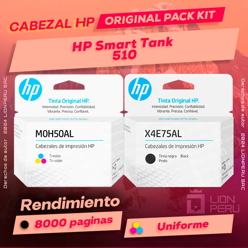 Cabezal HP 510 Smart Tank All-In-One Cartucho Original