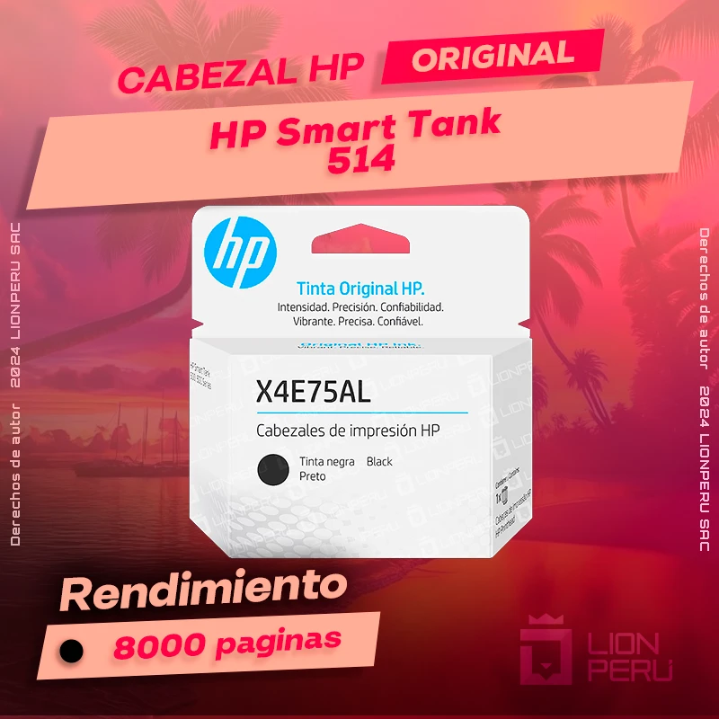 Cabezal HP 514 Smart Tank All-In-One Cartucho Original