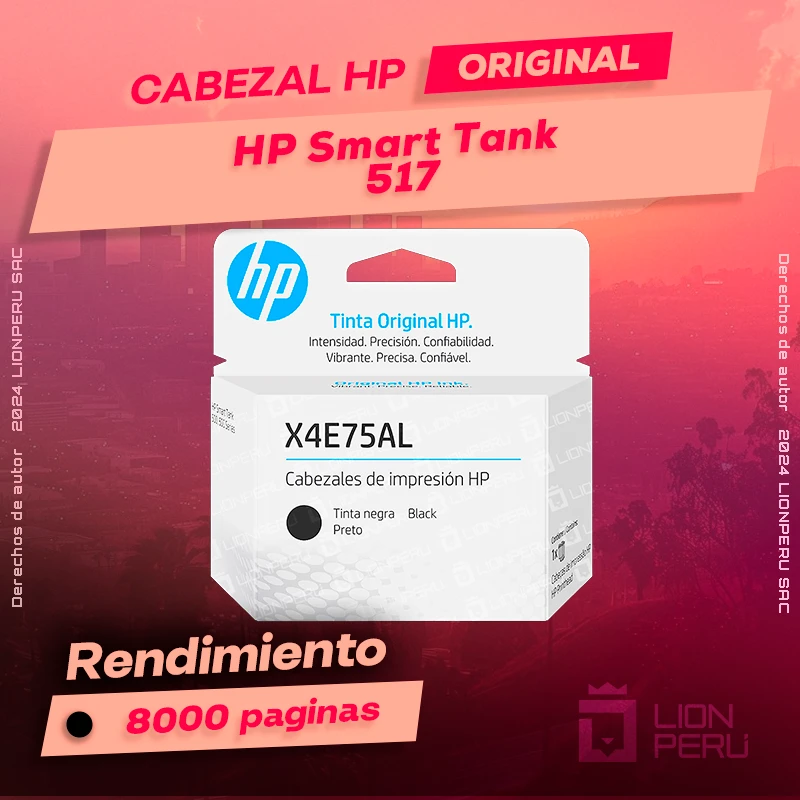 Cabezal HP 517 Smart Tank All-In-One Cartucho Original