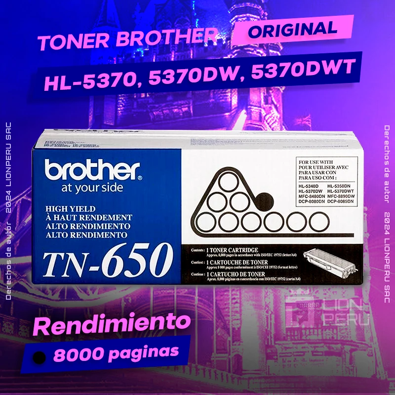 Toner Brother HL 5370DWT, HL-5370DWT Cartucho Laser Original negro, ofrece un rendimiento de Calidad a un super Precio, consigue el tuyo… ¡¡YA!!
