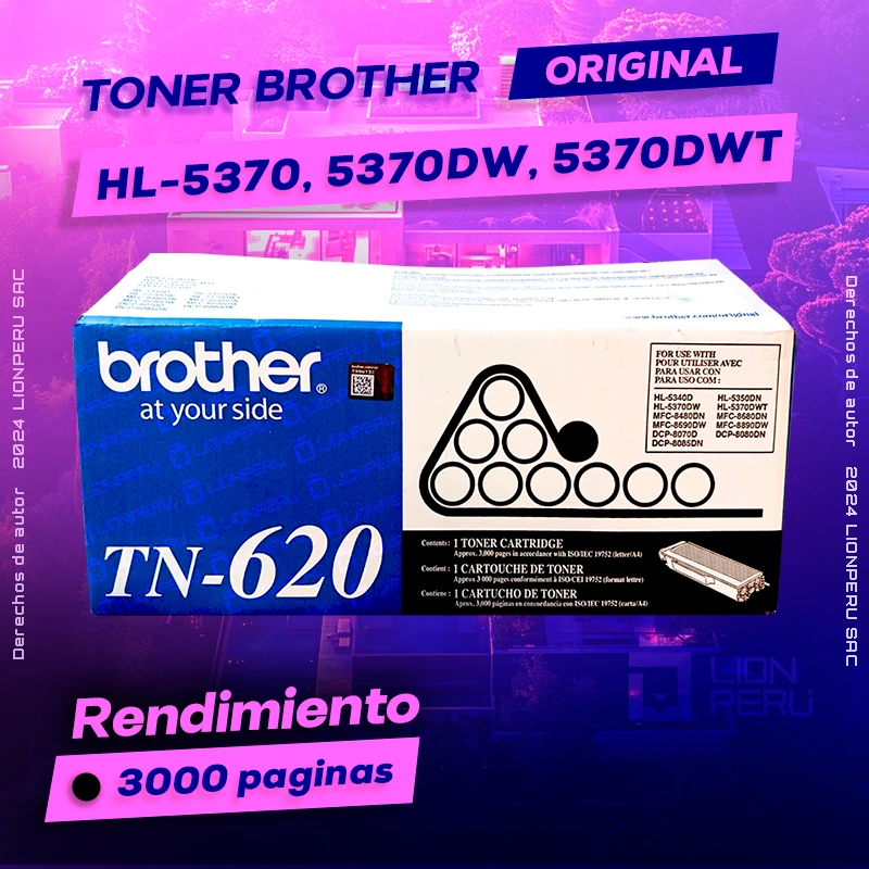 Toner Brother HL 5370DWT, HL-5370DWT Cartucho Laser Original negro, ofrece un rendimiento de Calidad a un super Precio, consigue el tuyo… ¡¡YA!!