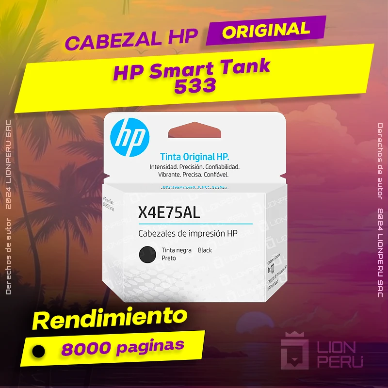 Cabezal HP 533 Smart Tank All-In-One Cartucho Original