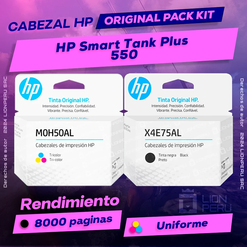 Cabezal HP 550 Smart Tank Plus Cartucho Original