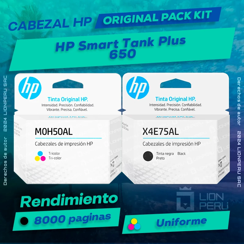 Cabezal HP 650 Smart Tank Plus Cartucho Original