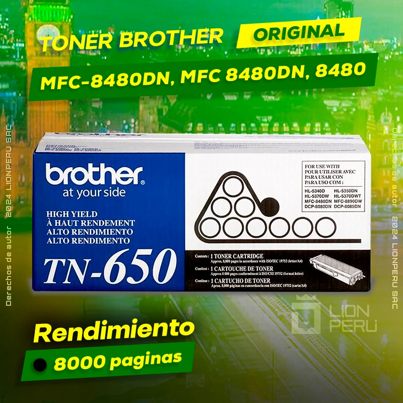 Toner Brother MFC-8480DN, MFC 8480DN, 8480 Cartridge Original negro, ofrece un rendimiento de Calidad a un super Precio, consigue el tuyo… ¡¡YA!!