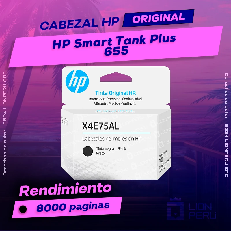 Cabezal HP 655 Smart Tank Plus Cartucho Original