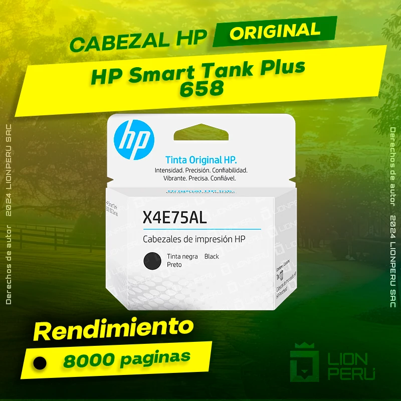 Cabezal HP 658 Smart Tank Plus Cartucho Original