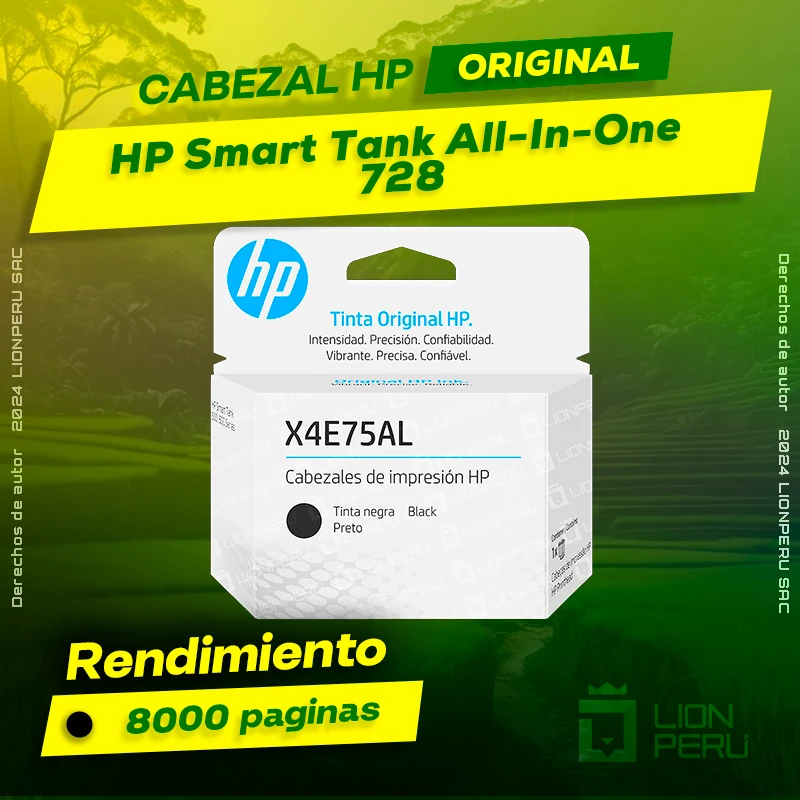 Cabezal HP 728 Smart Tank All-In-One Cartucho Original