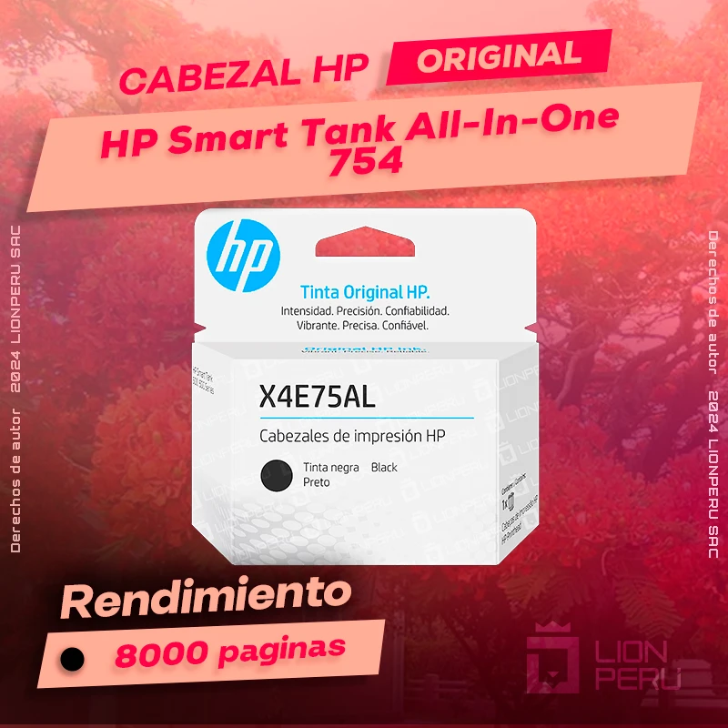 Cabezal HP 754 Smart Tank All-In-One Cartucho Original