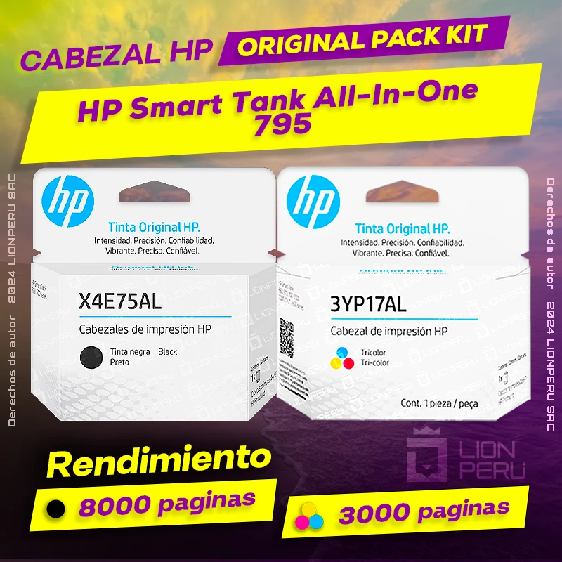 Cabezal HP 795 Smart Tank All-In-One Cartucho Original