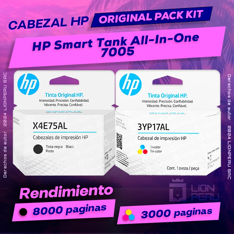 Cabezal HP 7005 Smart Tank All-In-One Cartucho Original
