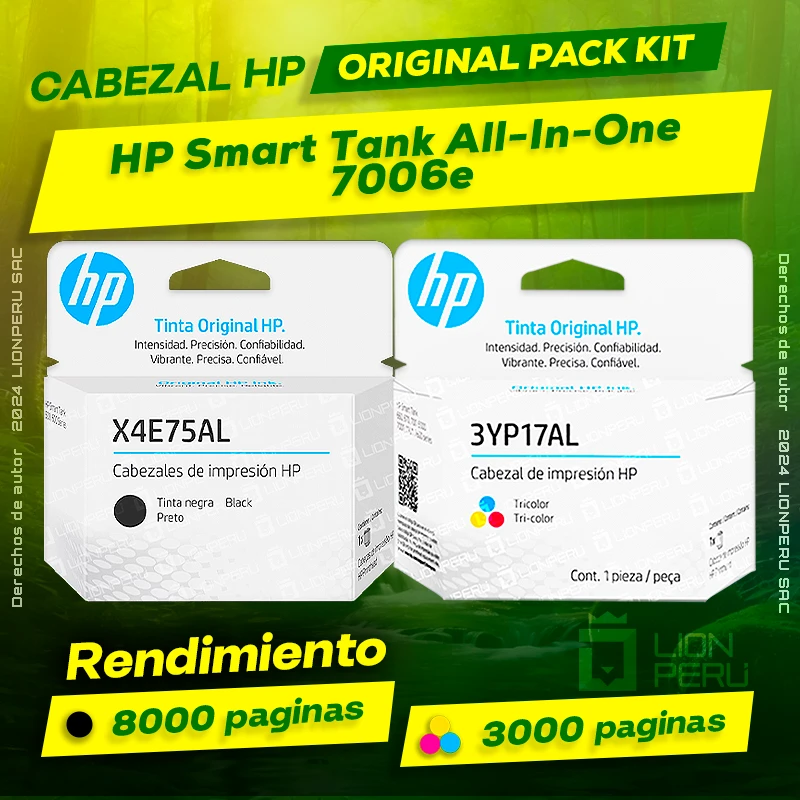 Cabezal HP 7006e Smart Tank All-In-One Cartucho Original
