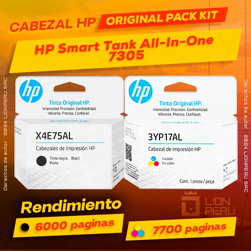 Cabezal HP 7305 Smart Tank All-In-One Cartucho Original