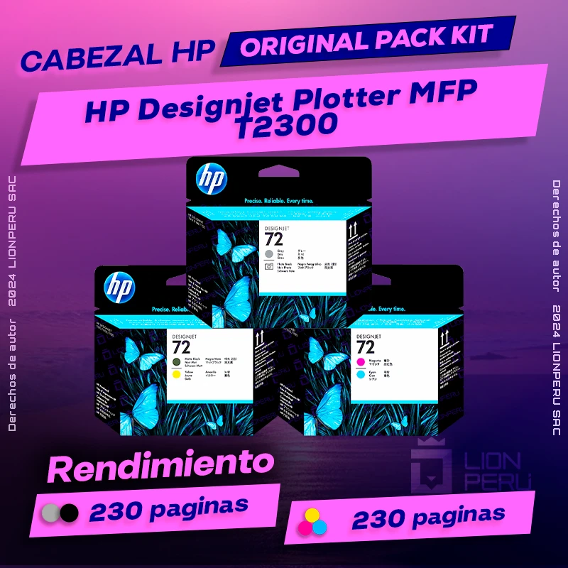 Cabezal HP T2300 Designjet Plotter MFP Original