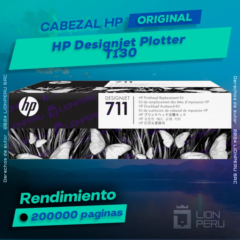 Cabezal HP T130 Designjet Plotter Cartucho Original