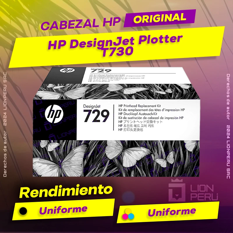Cabezal HP T730 DesignJet Plotter Cartucho Original